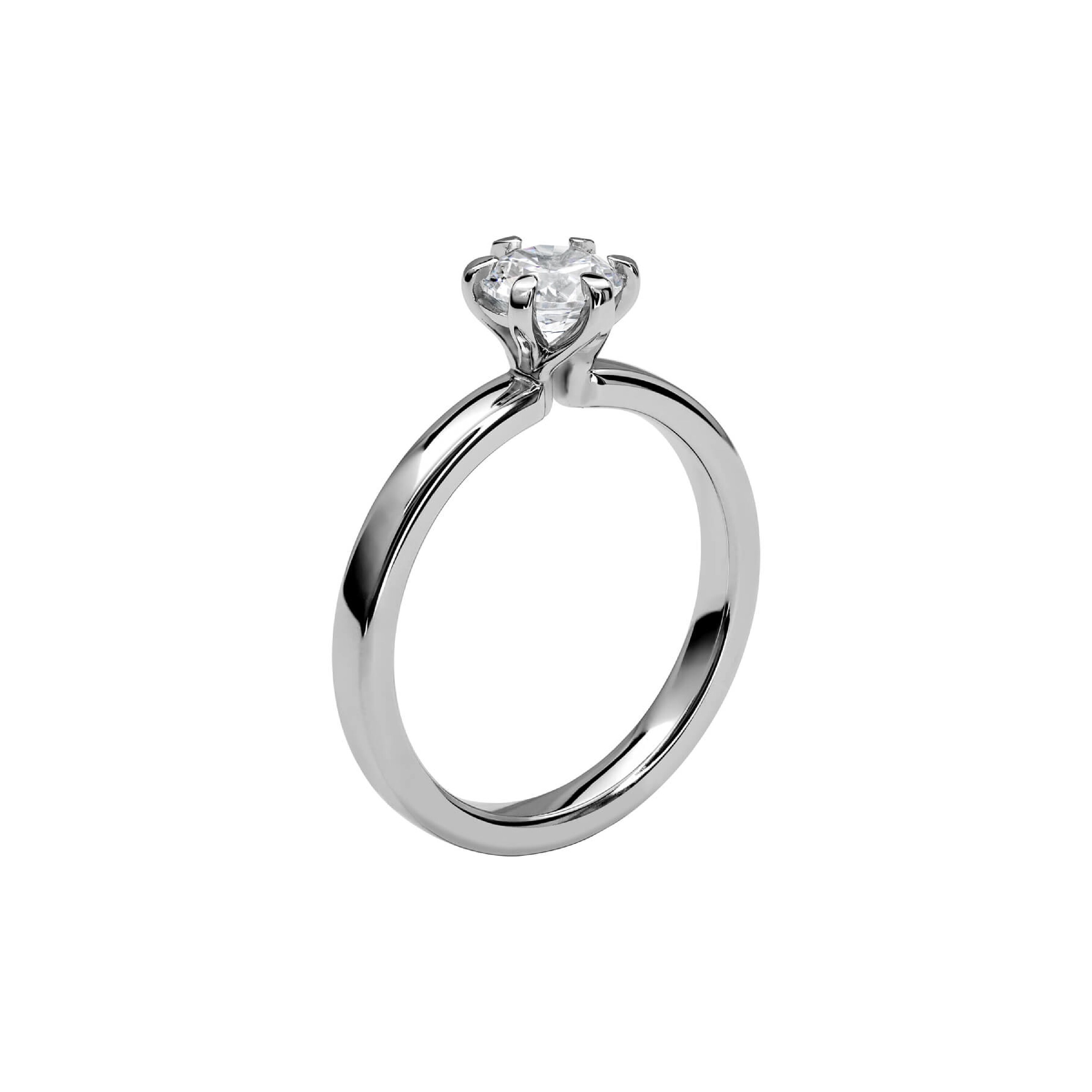 LOVE 15 - Solitärring  i vitguld