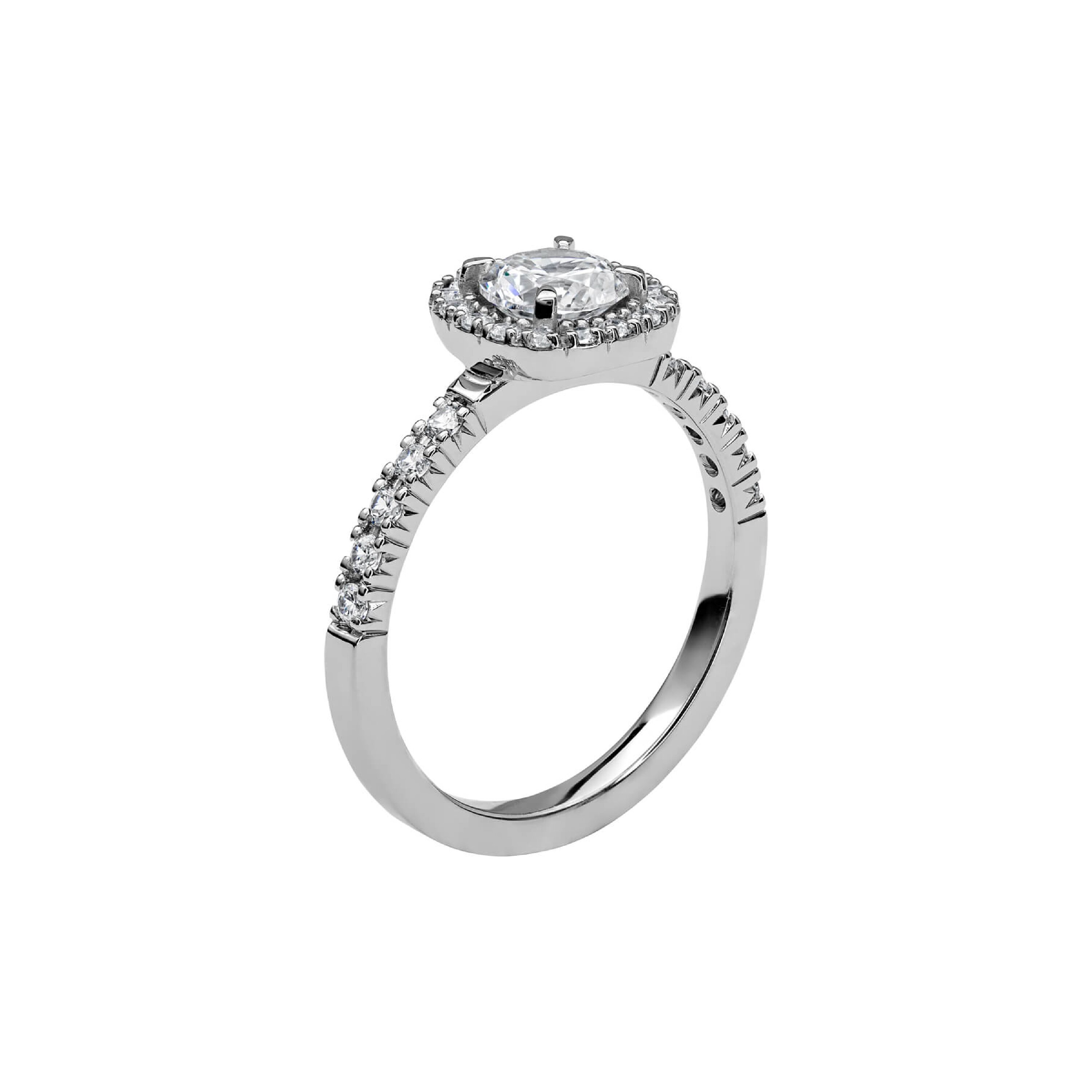 LOVE 18 - Haloring i vitguld