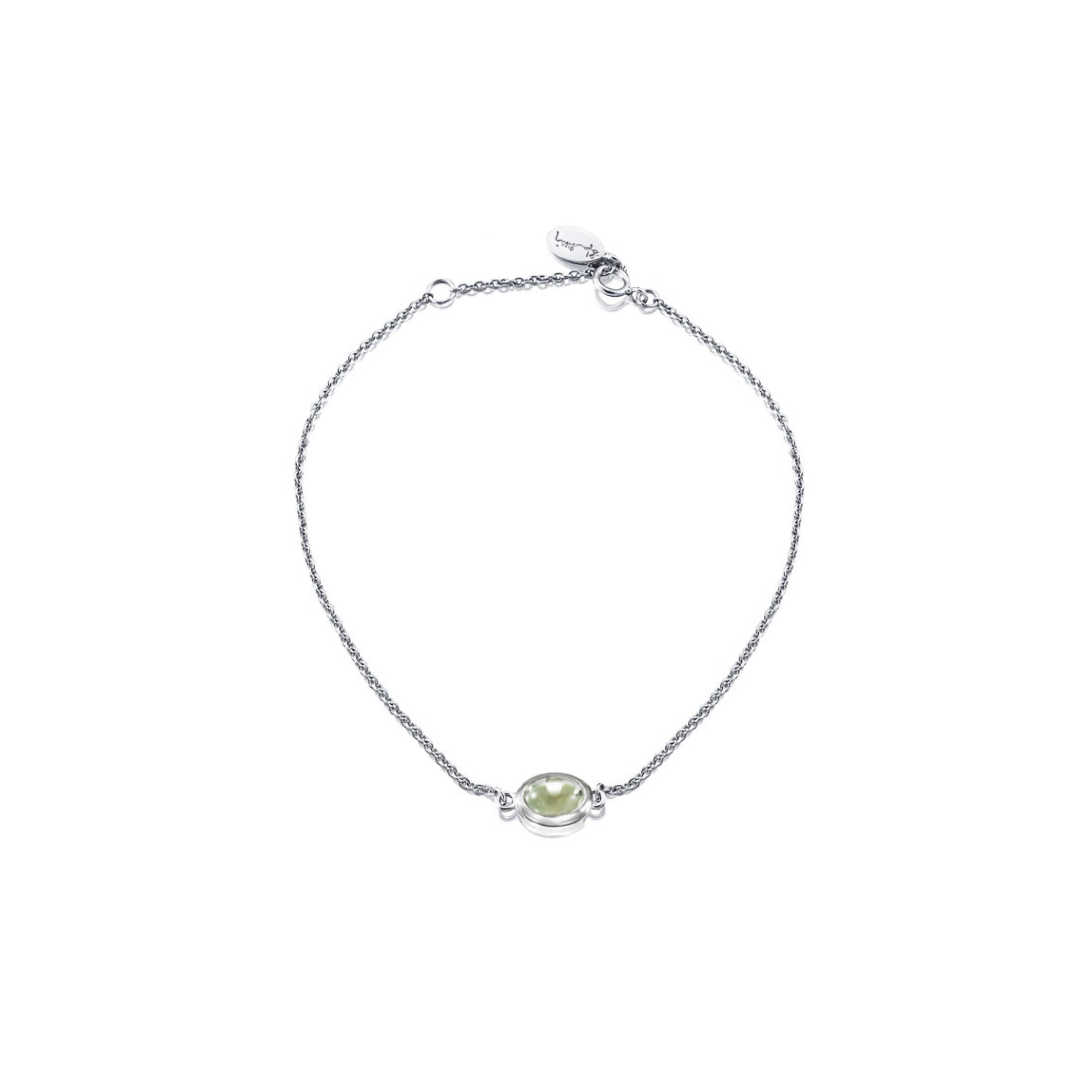 Love Bead Bracelet - Green Quartz