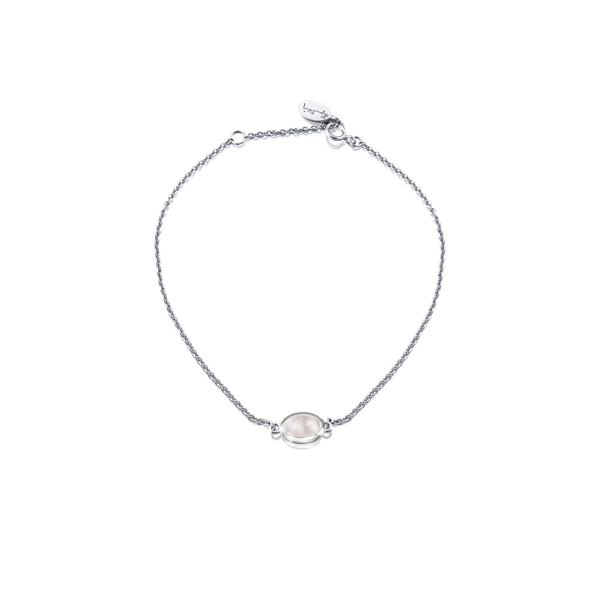Love Bead Bracelet - Rose Quartz