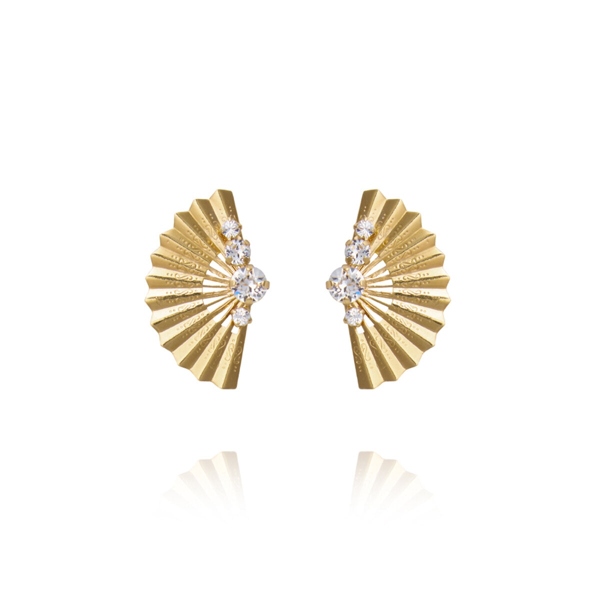 Lucinda Earrings Gold / Crystal