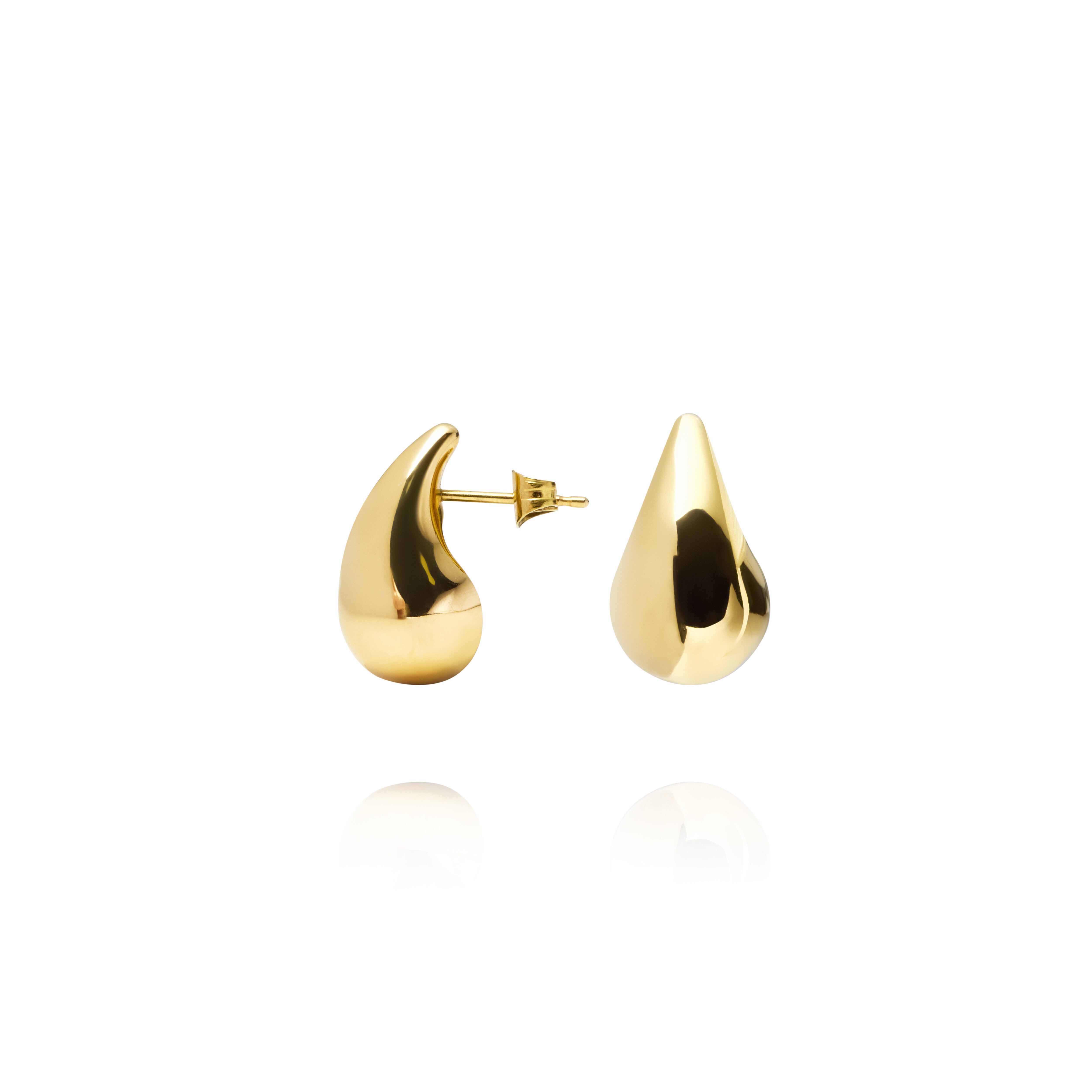 Plain daring small gold dupe earring