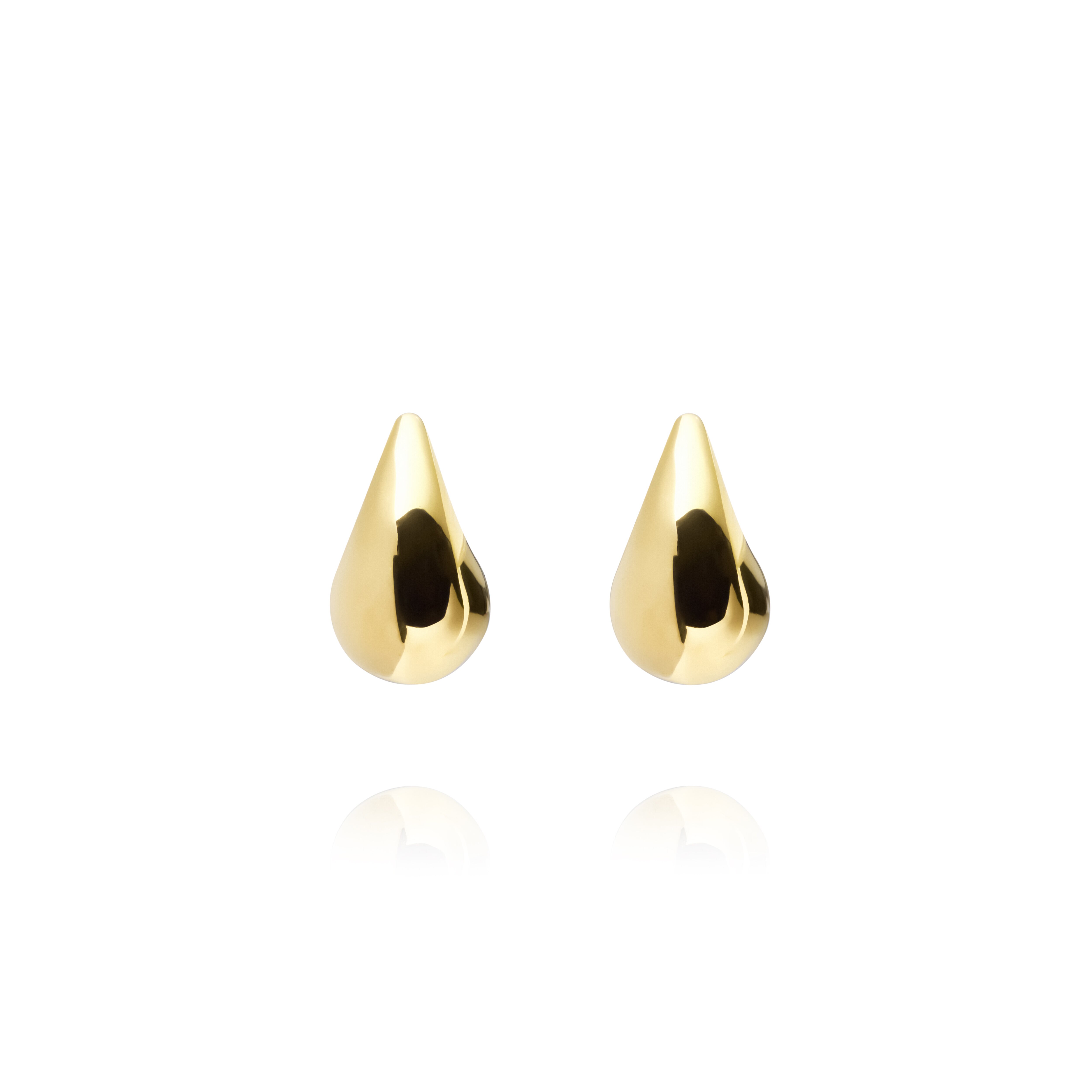 Plain daring small gold dupe earring