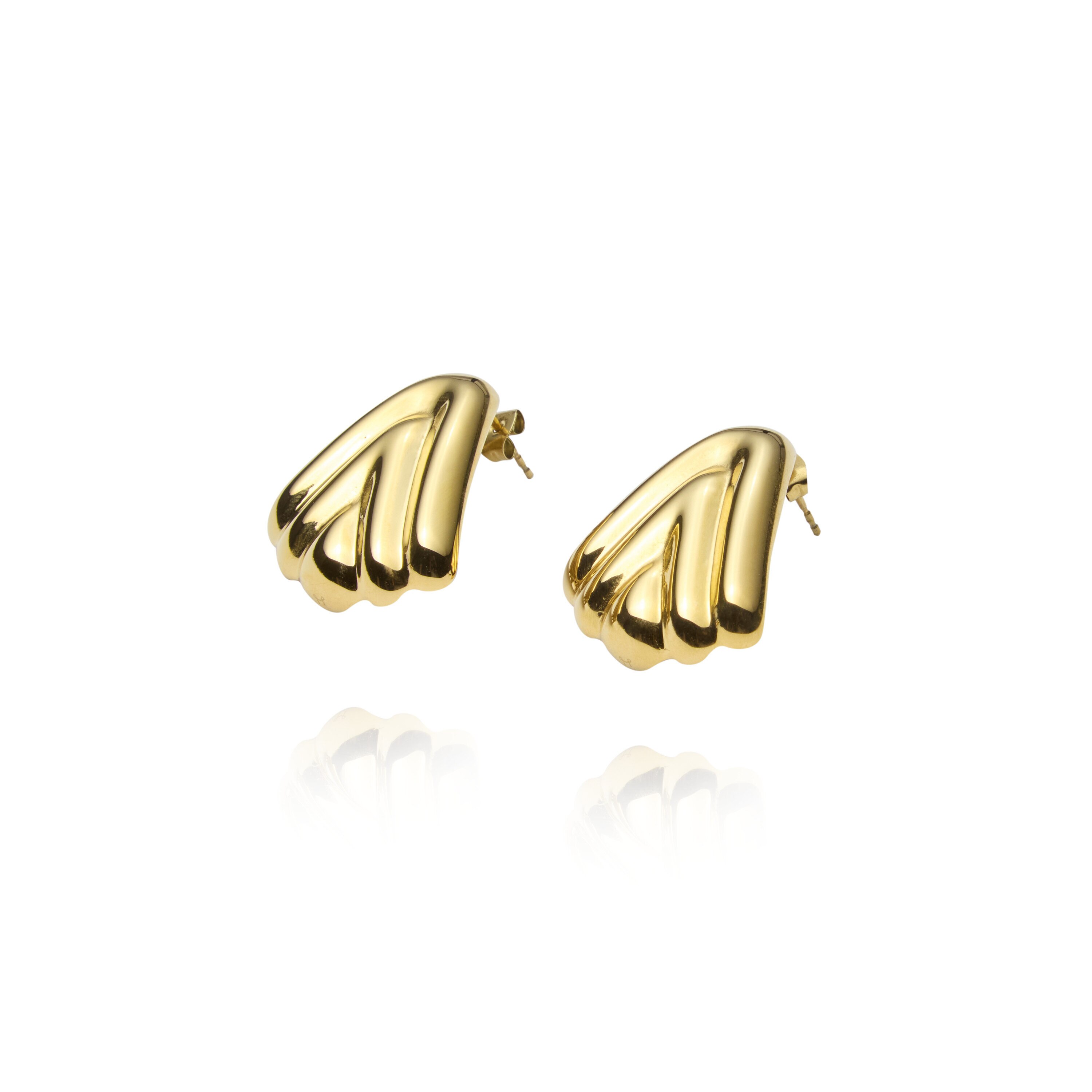 Deco Drop Gold Earrings