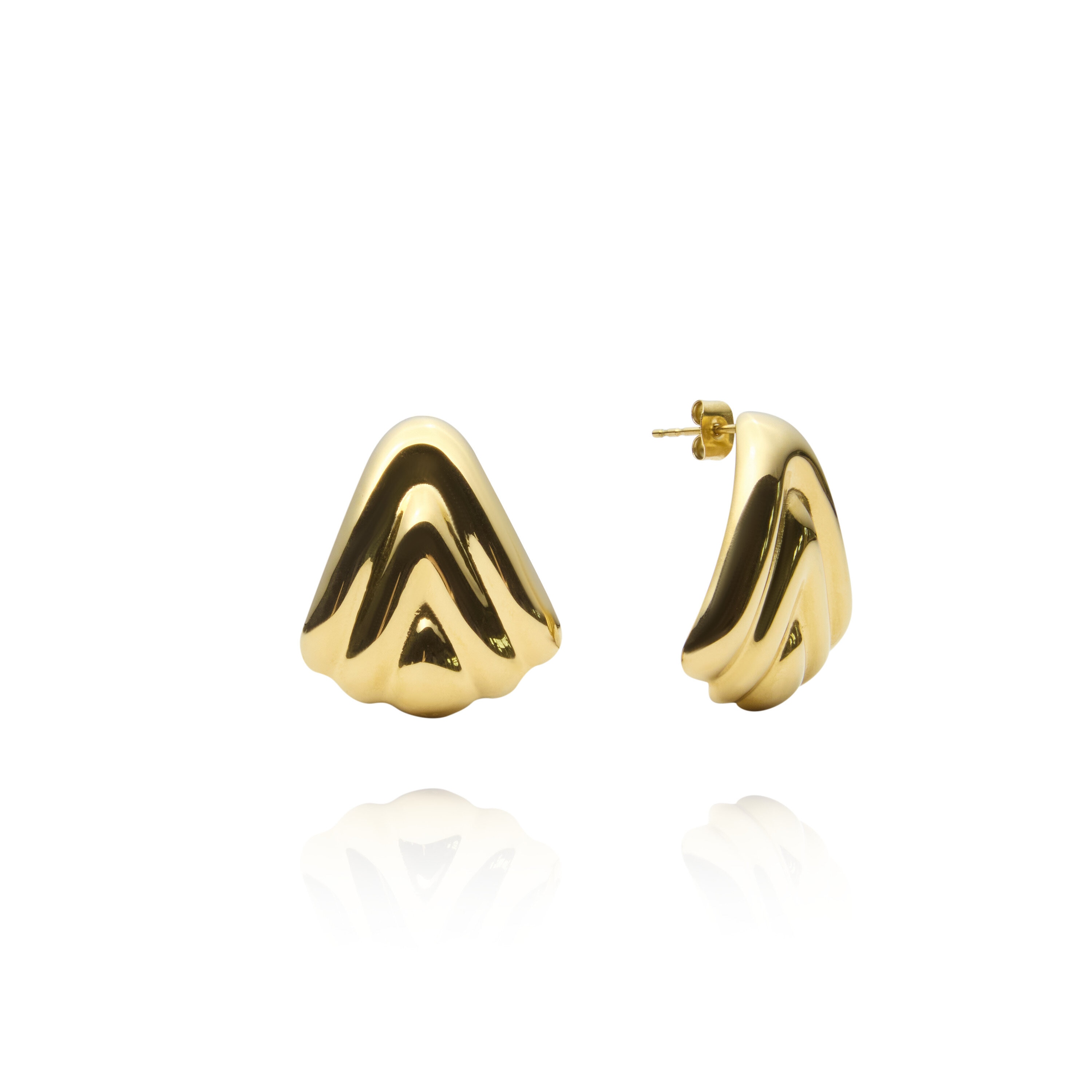 Deco Drop Gold Earrings