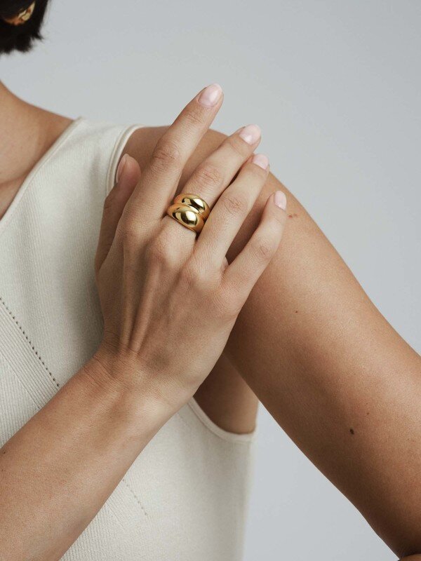  Rebel Double Gold Ring #54