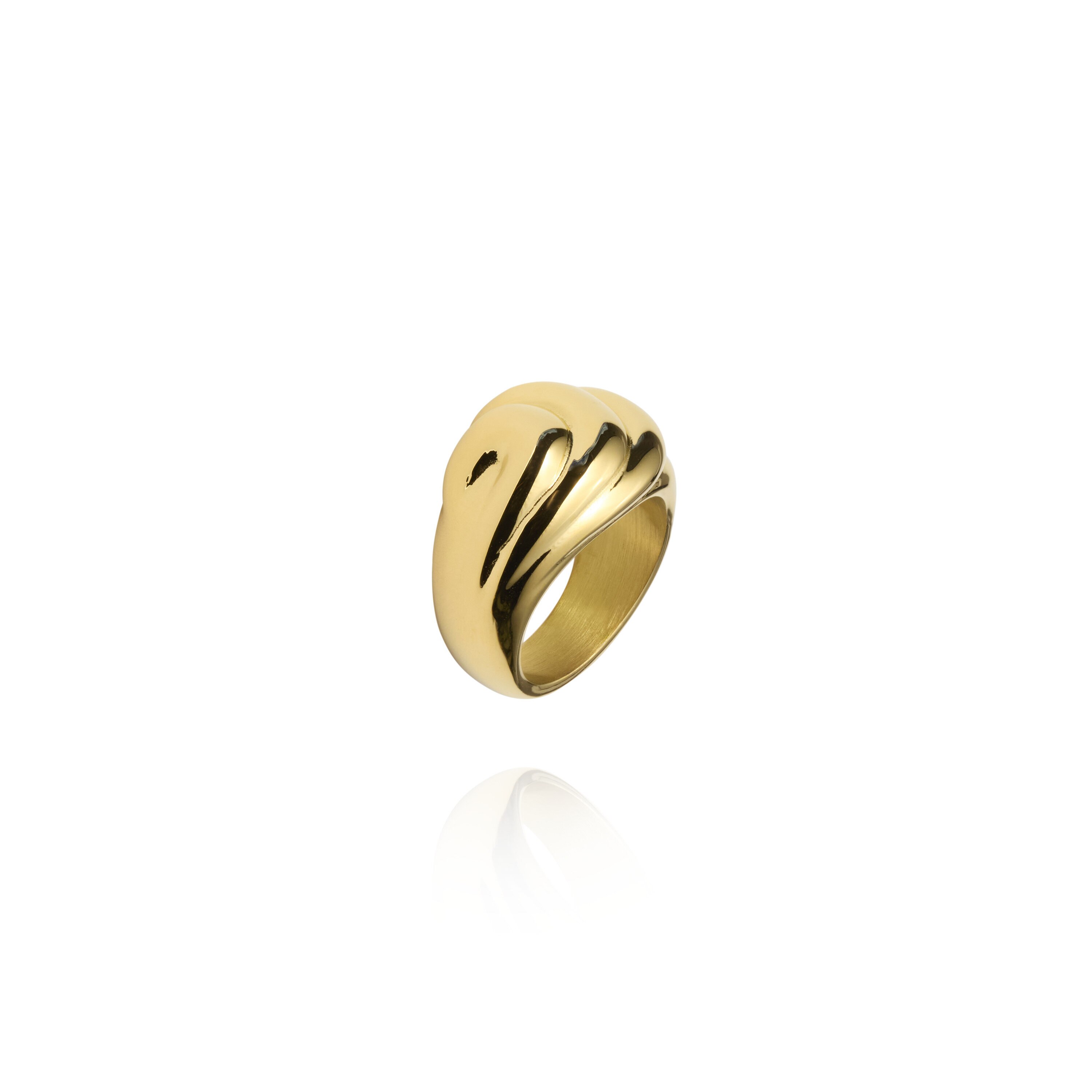 Deco Bold Gold Ring #54