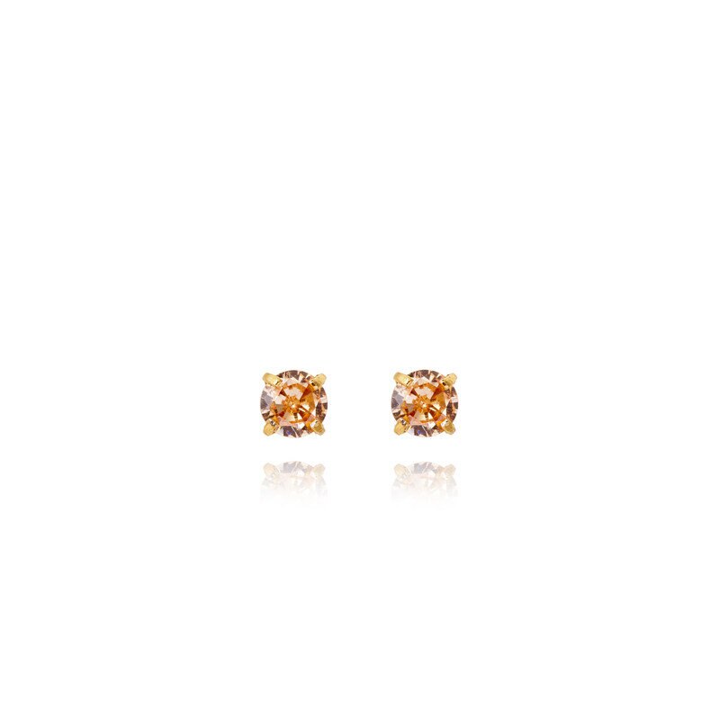 Jolie Gold Small Stud - Champagne