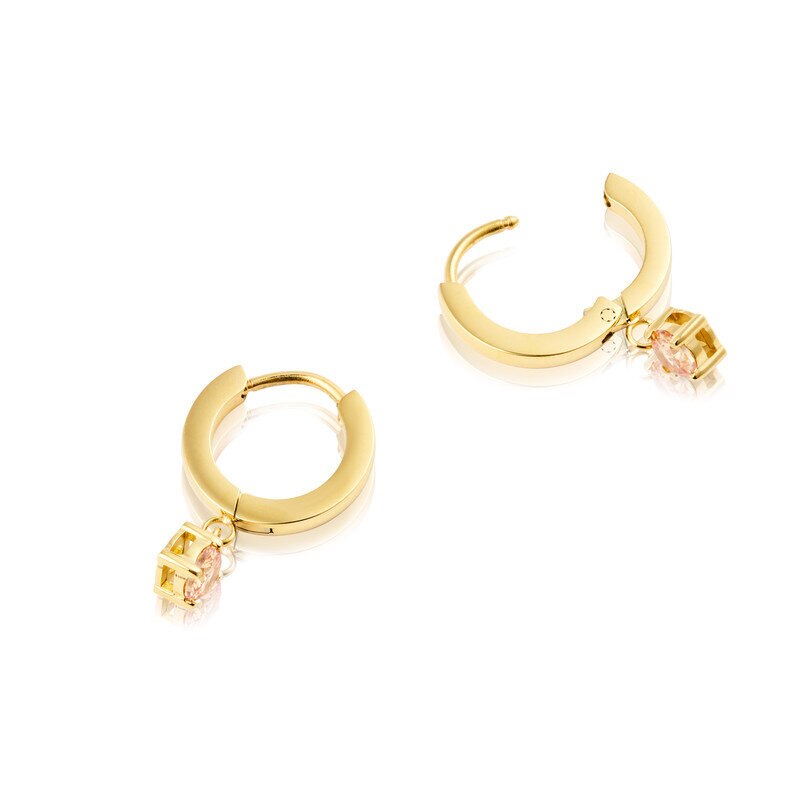 Jolie Gold Hoop - Champagne
