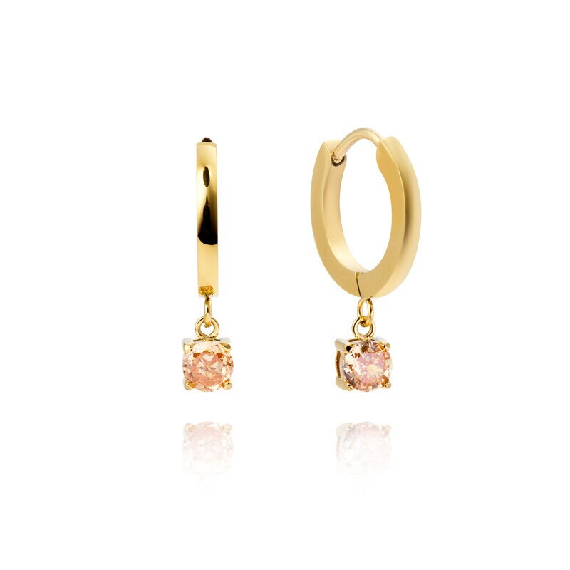 Jolie Gold Hoop - Champagne