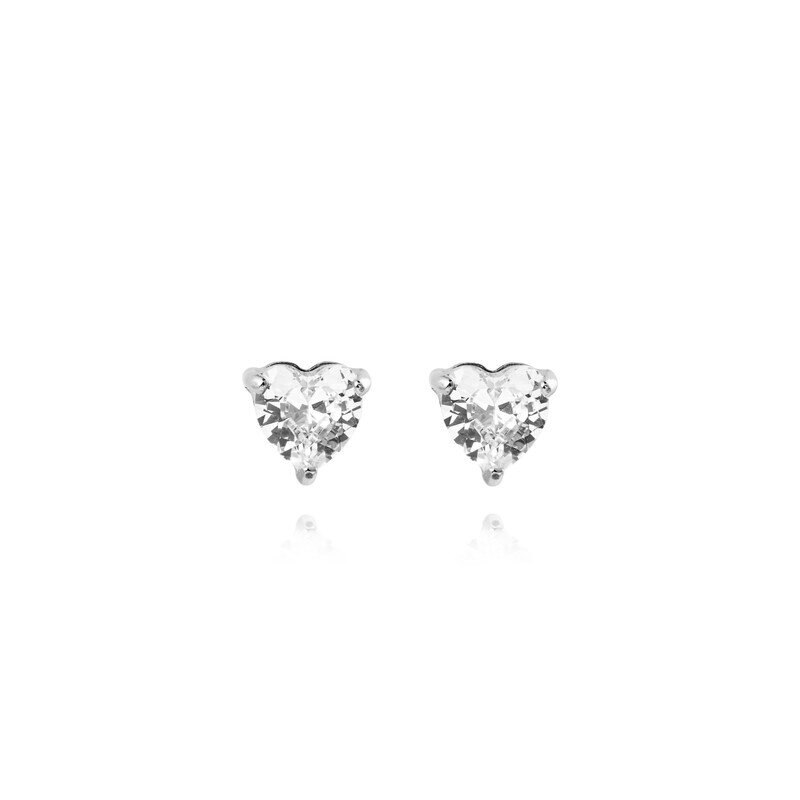 Bonne Silver Studs - white