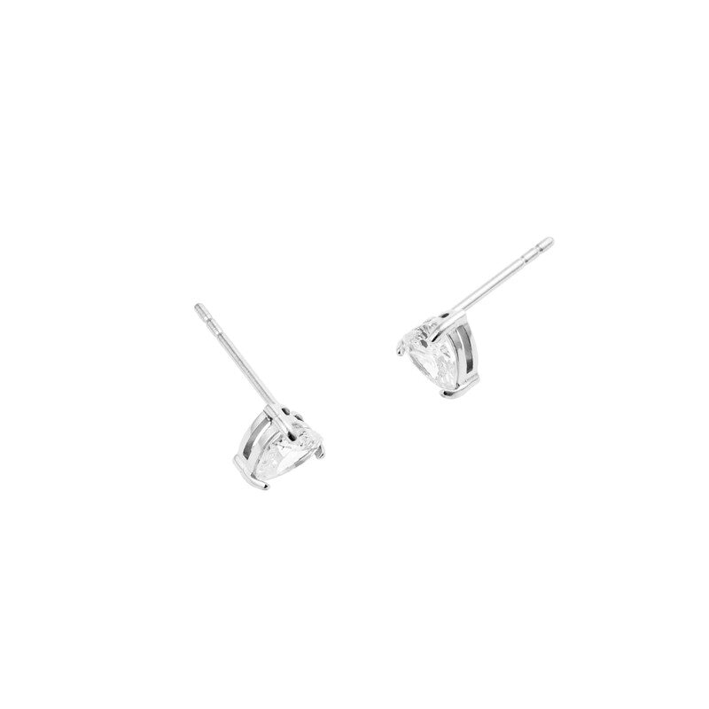 Bonne Silver Studs - white