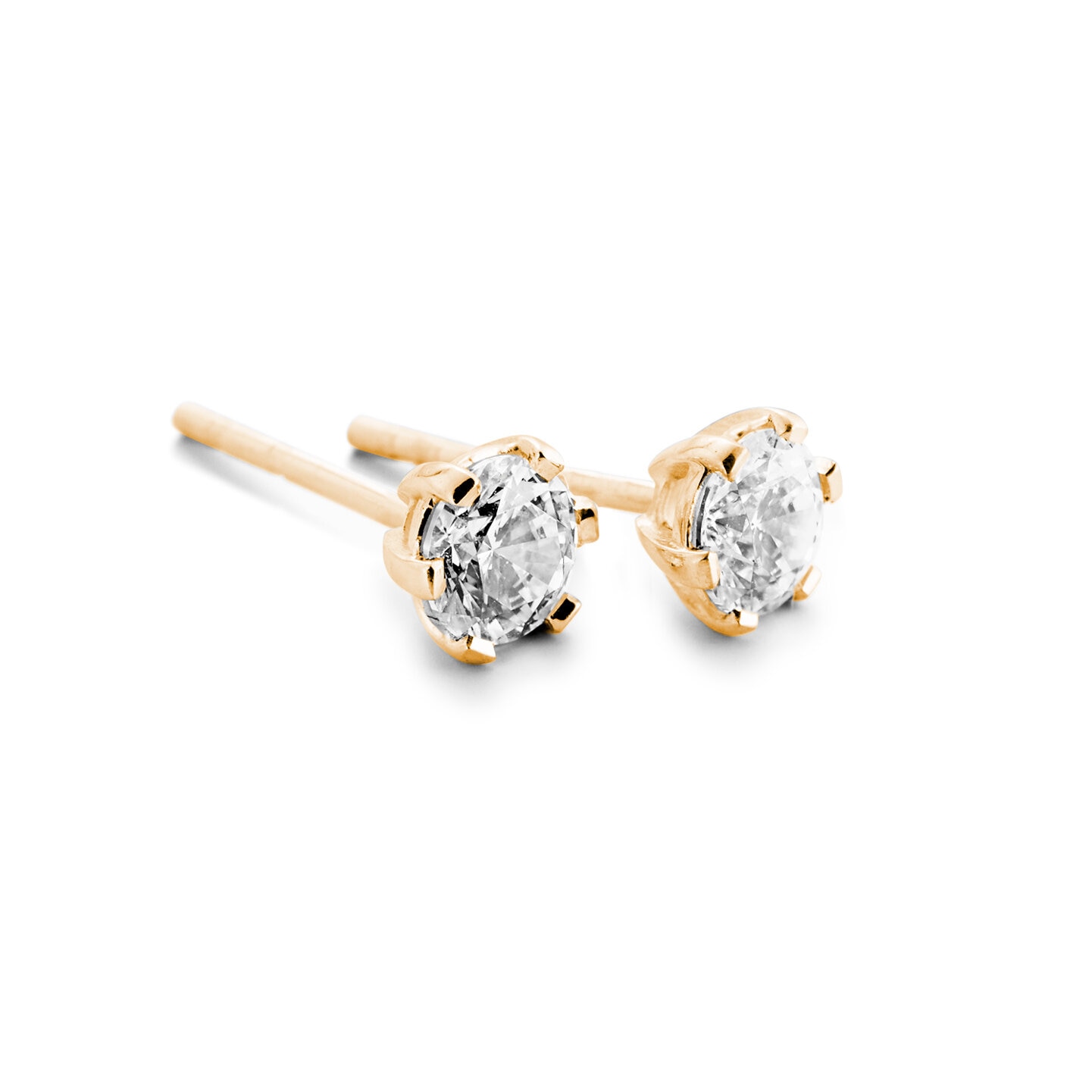 Meja örhängen 18K rödguld 2x0,20 ct