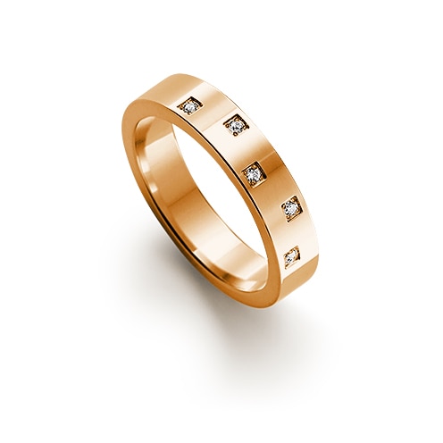 Mika 0,05 ct rödguld