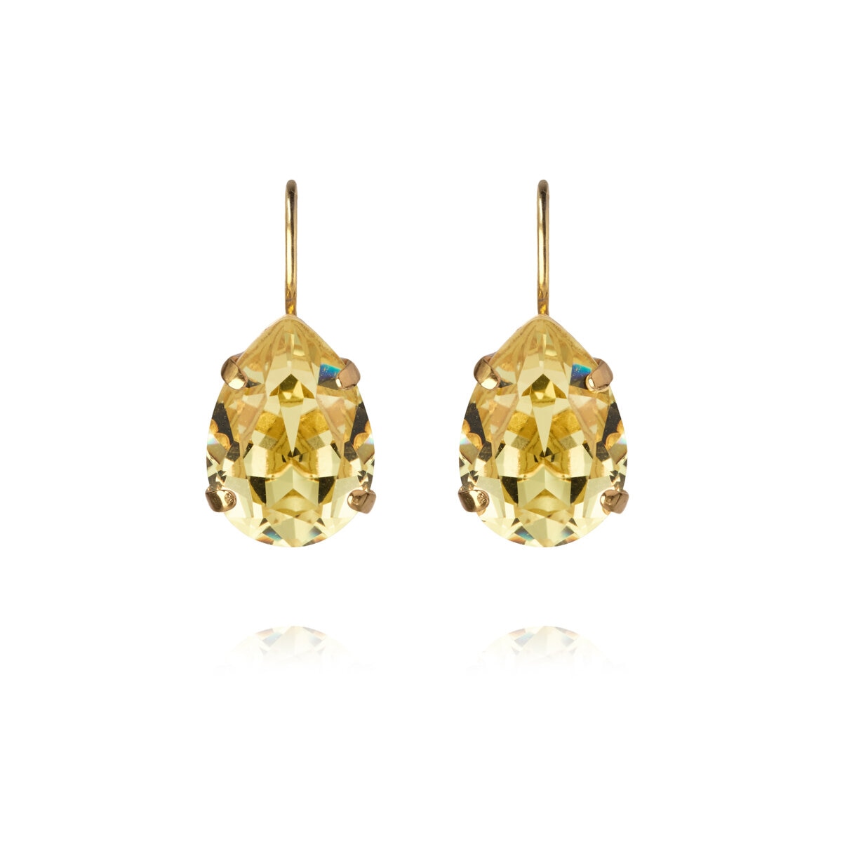 Mini Drop Clasp Earrings / ReCreated™ Dark Jonquil