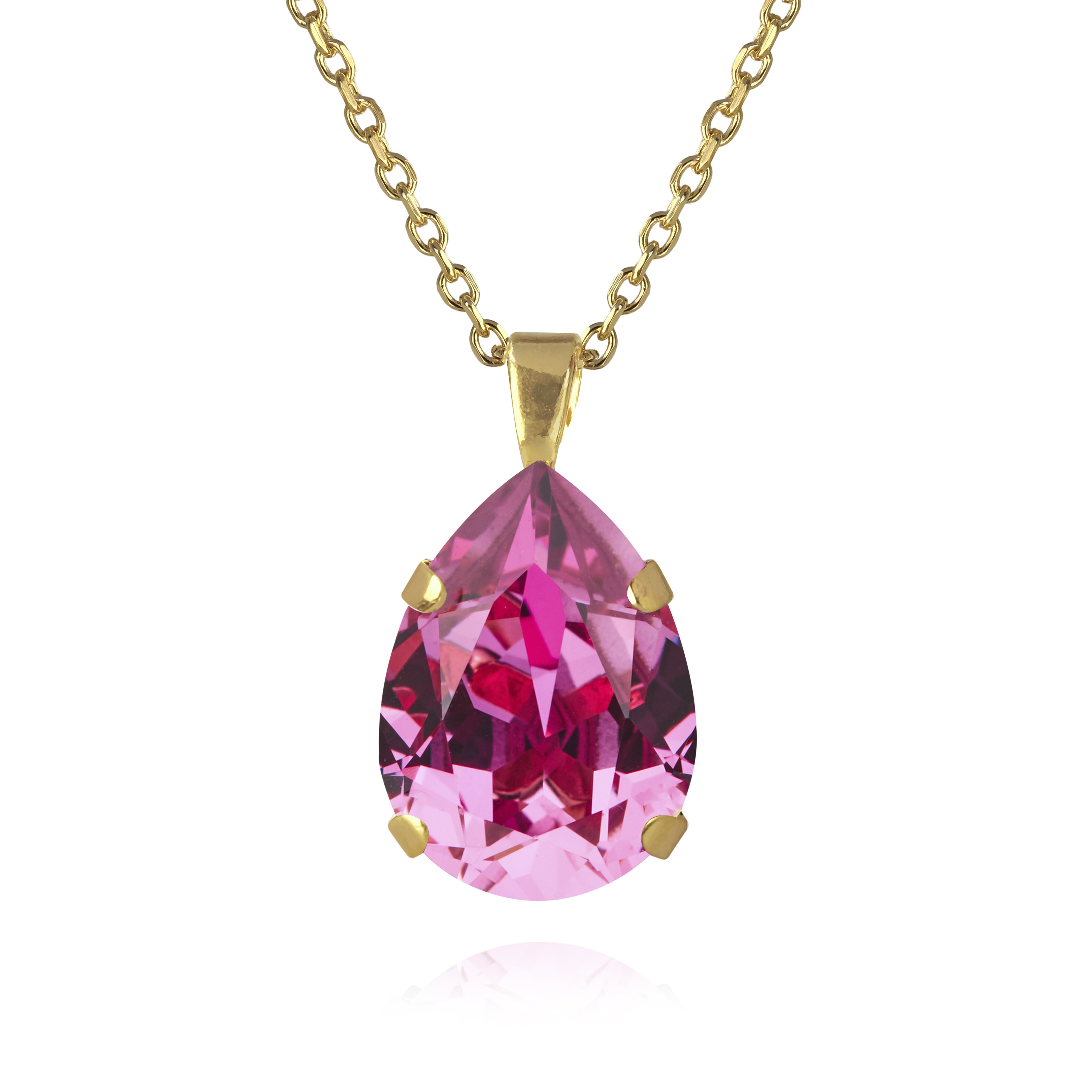 Mini Drop Necklace / Dark Rose