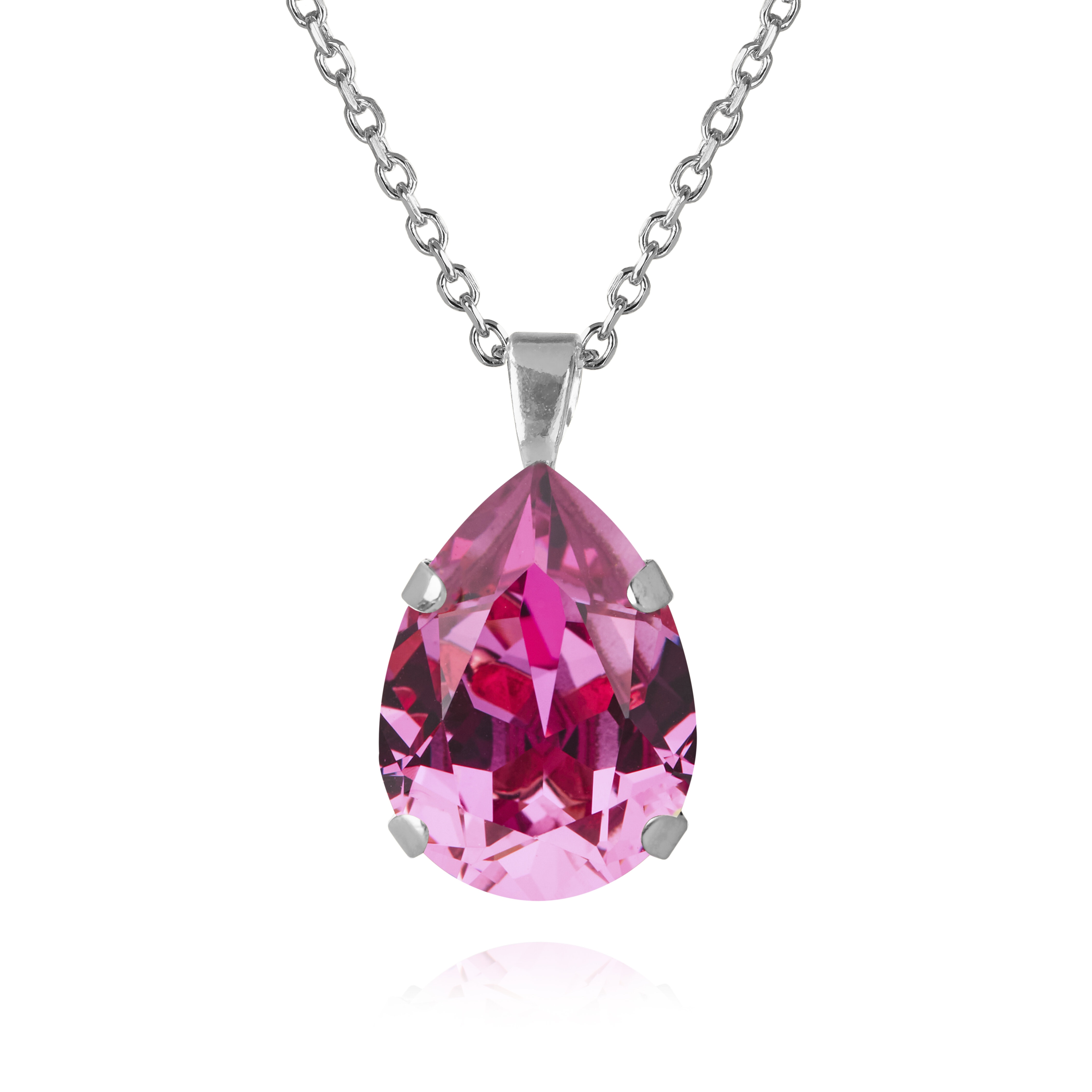 Mini Drop Necklace / Dark Rose