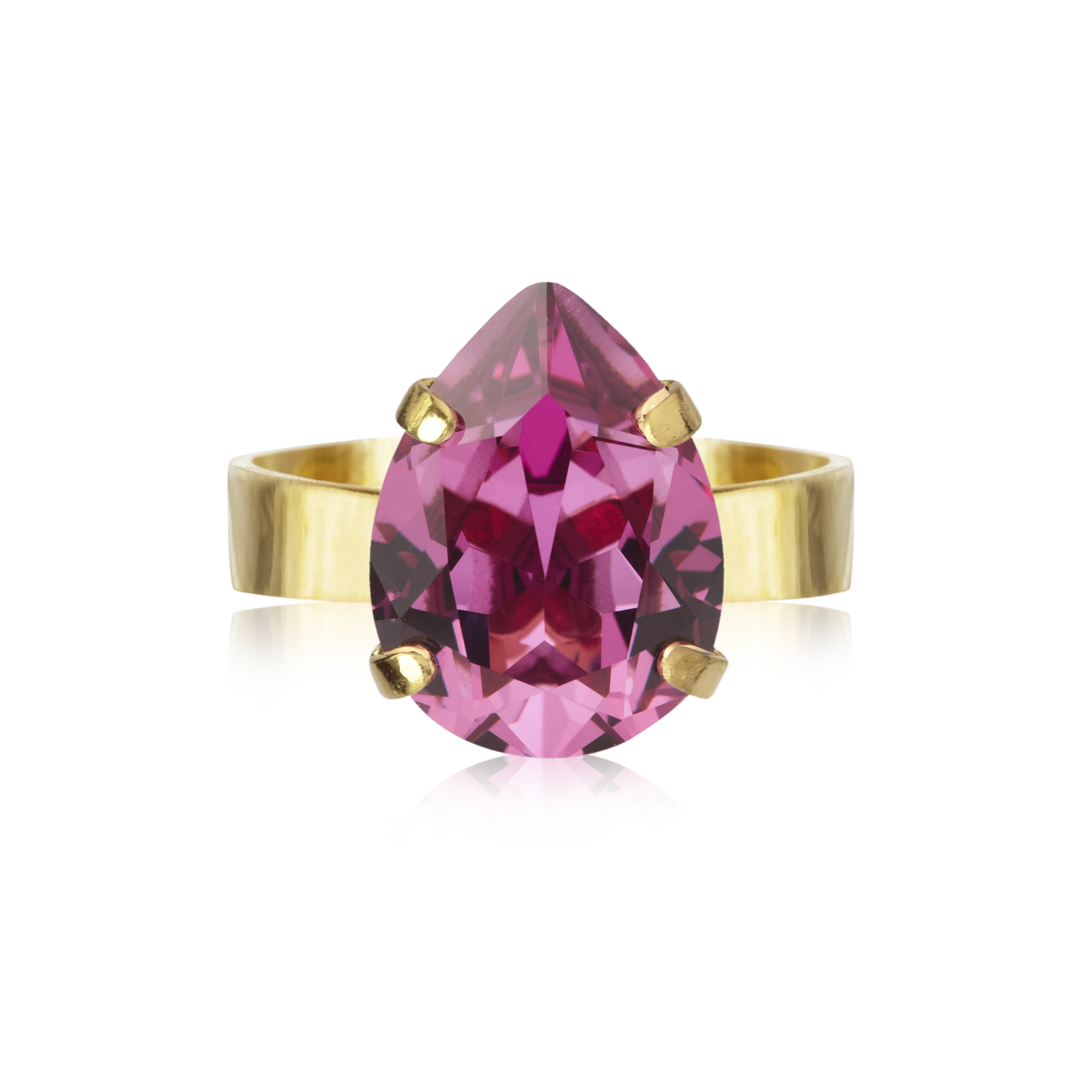 Mini Drop Ring / Dark Rose