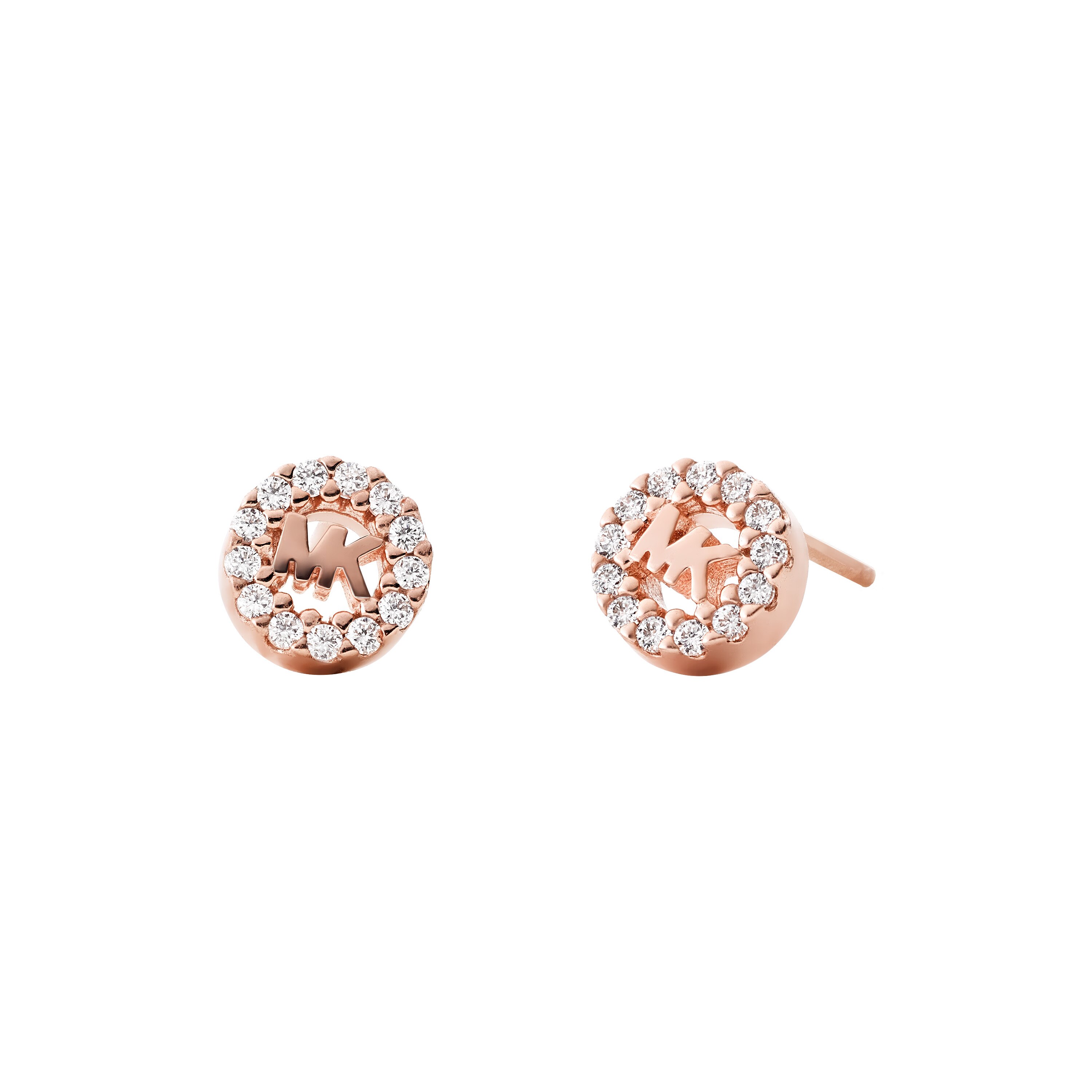 Premium earrings logo rosegold