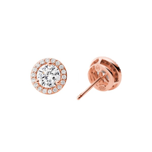 Stud earrings rose gold-tone
