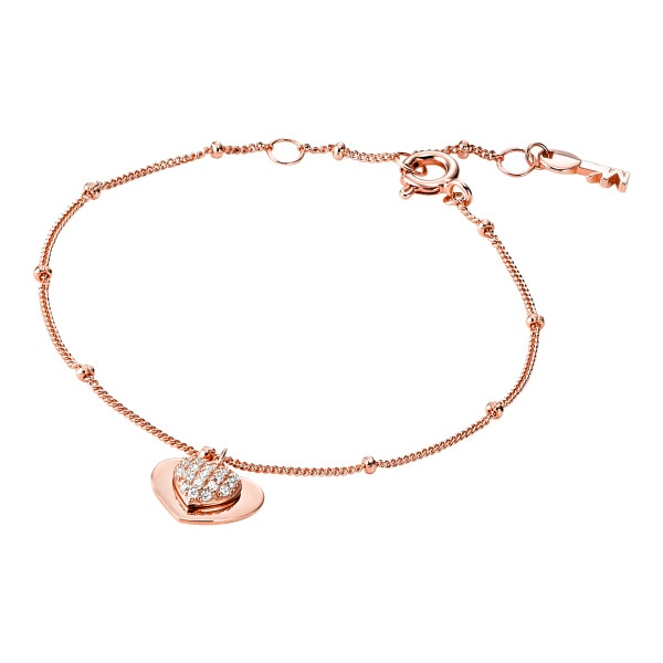 Hearts bracelet rose gold