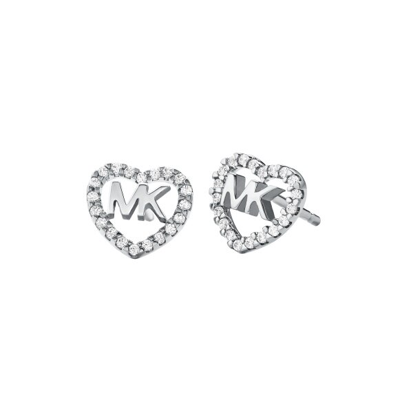 Hearts earrings silver
