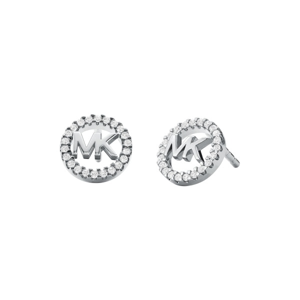 Premium earrings logo silver