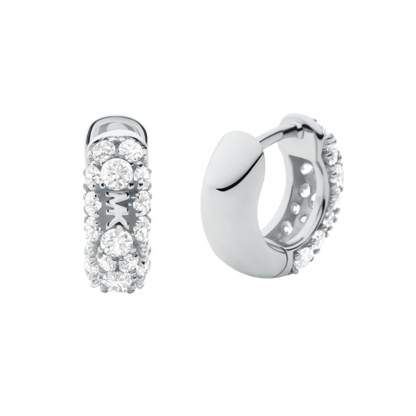 Premium hoops silver/cz