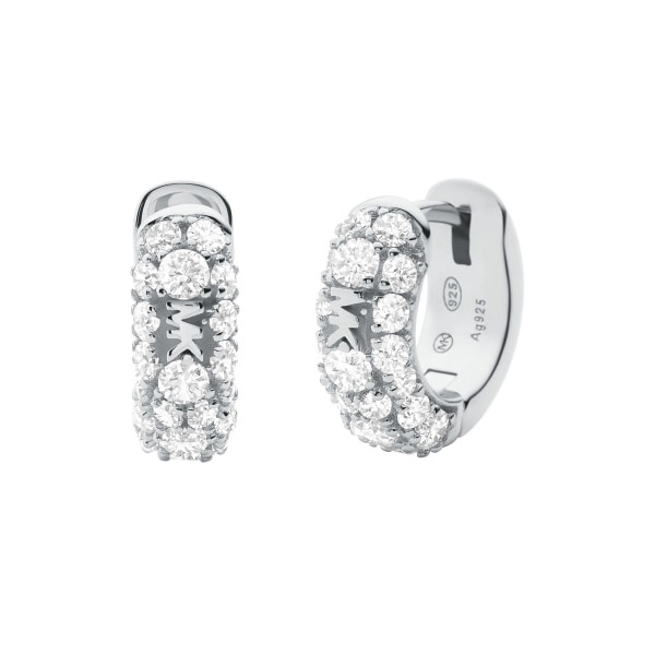 Premium hoops silver/cz