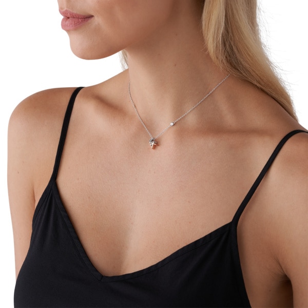 Premium necklace silver/rosé