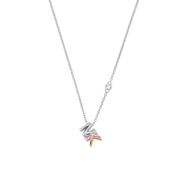 Premium necklace silver/rosé