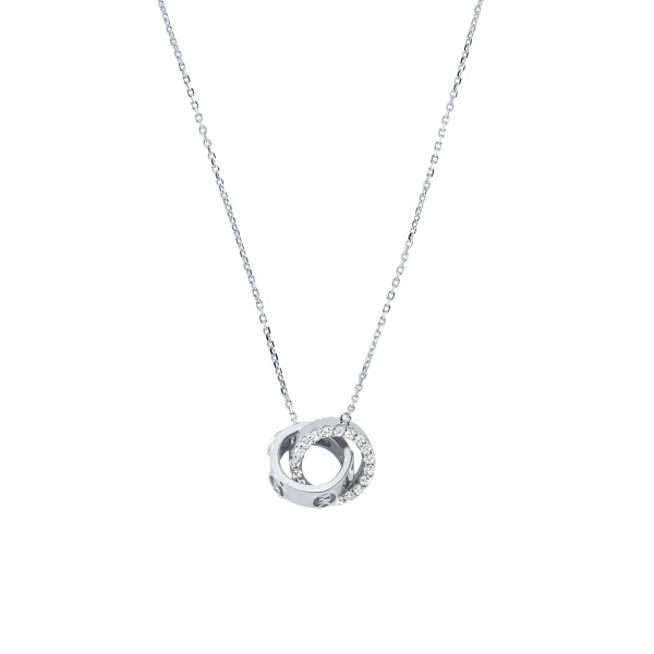 Premium necklace circles (silver)