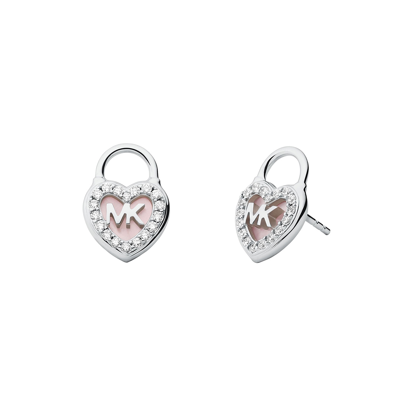 Premium earrings silver/pink