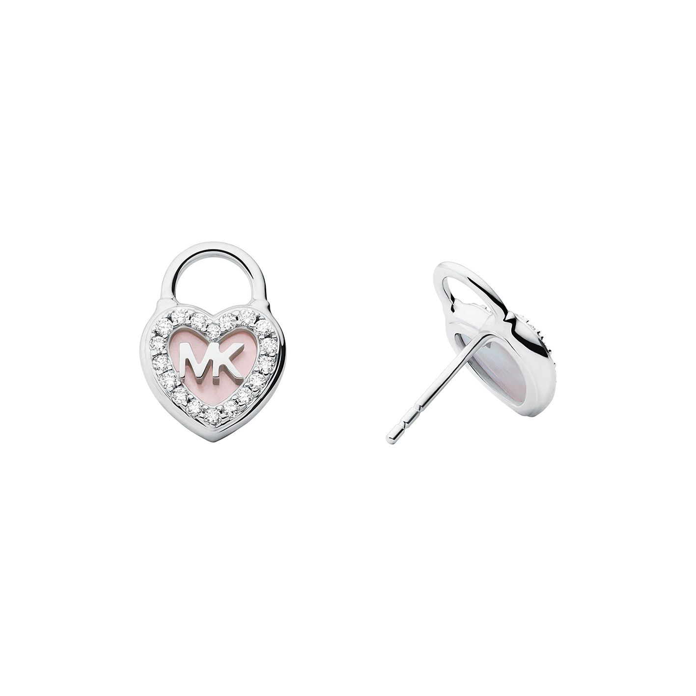 Premium earrings silver/pink