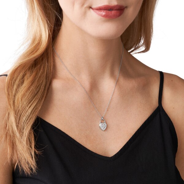Premium necklace silver/pink