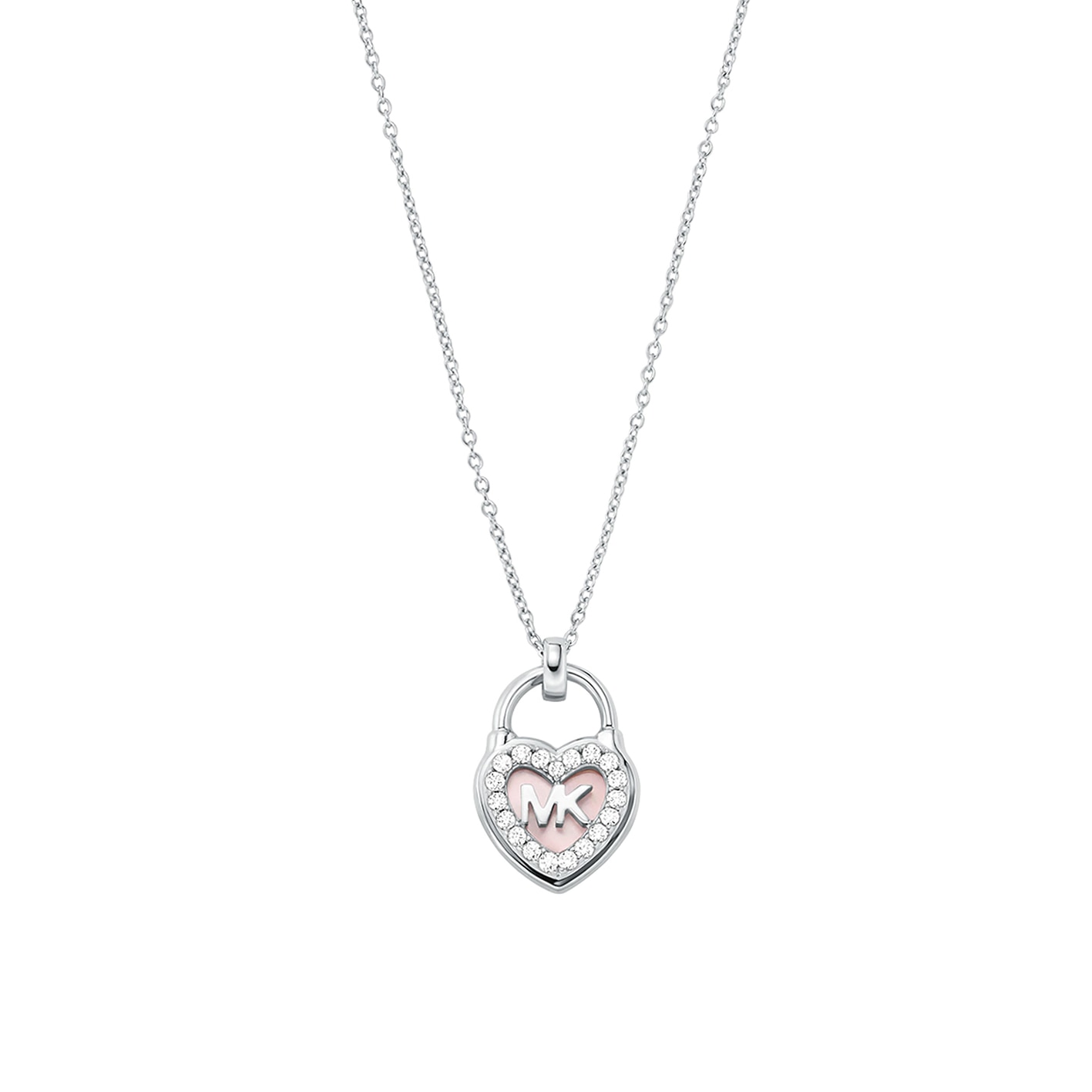 Premium necklace silver/pink