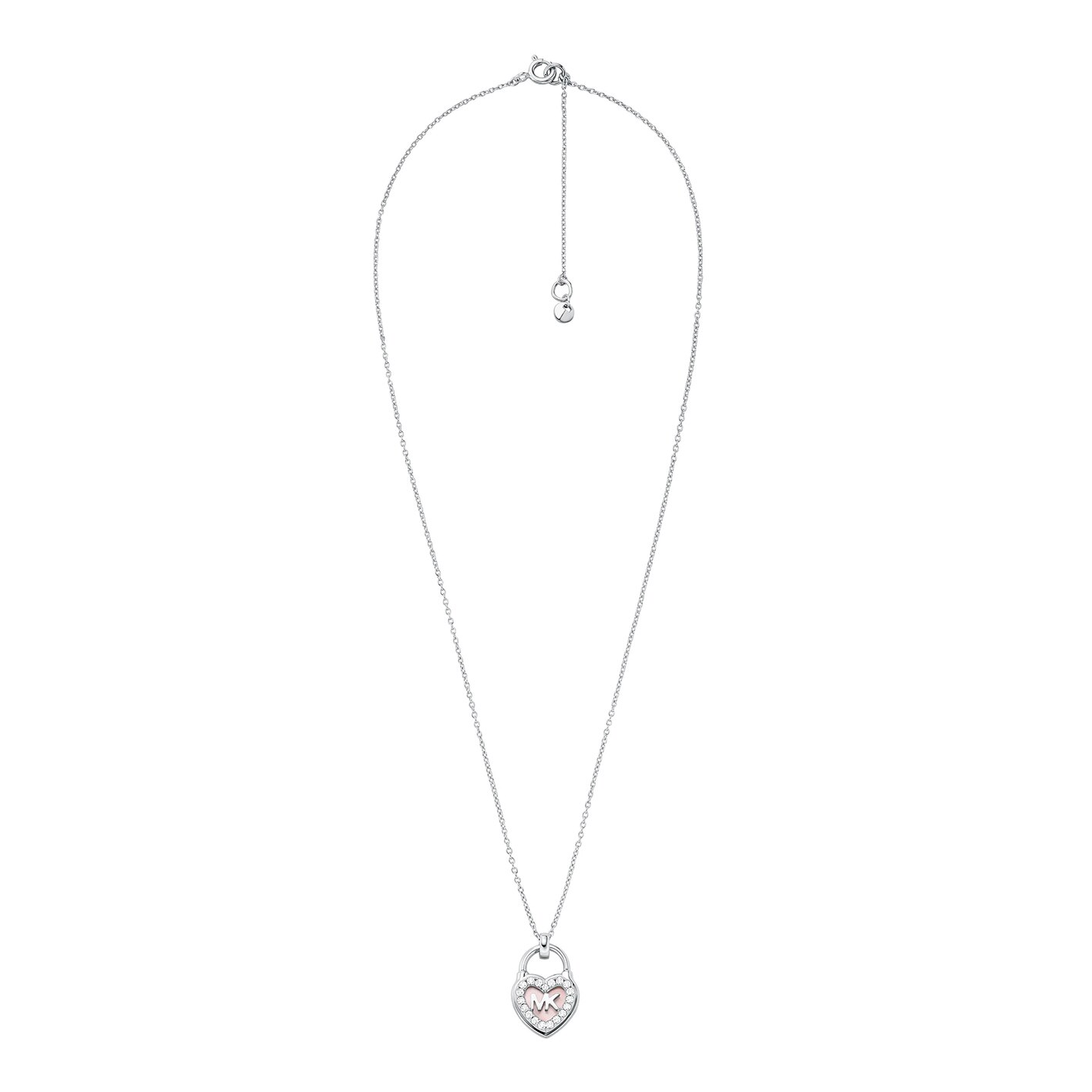 Premium necklace silver/pink