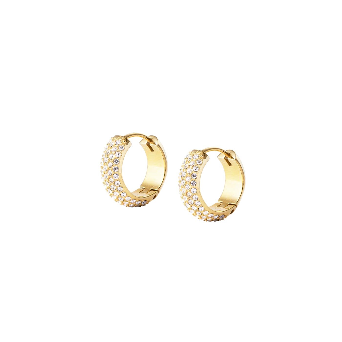 Amour Gold Hoops Medium