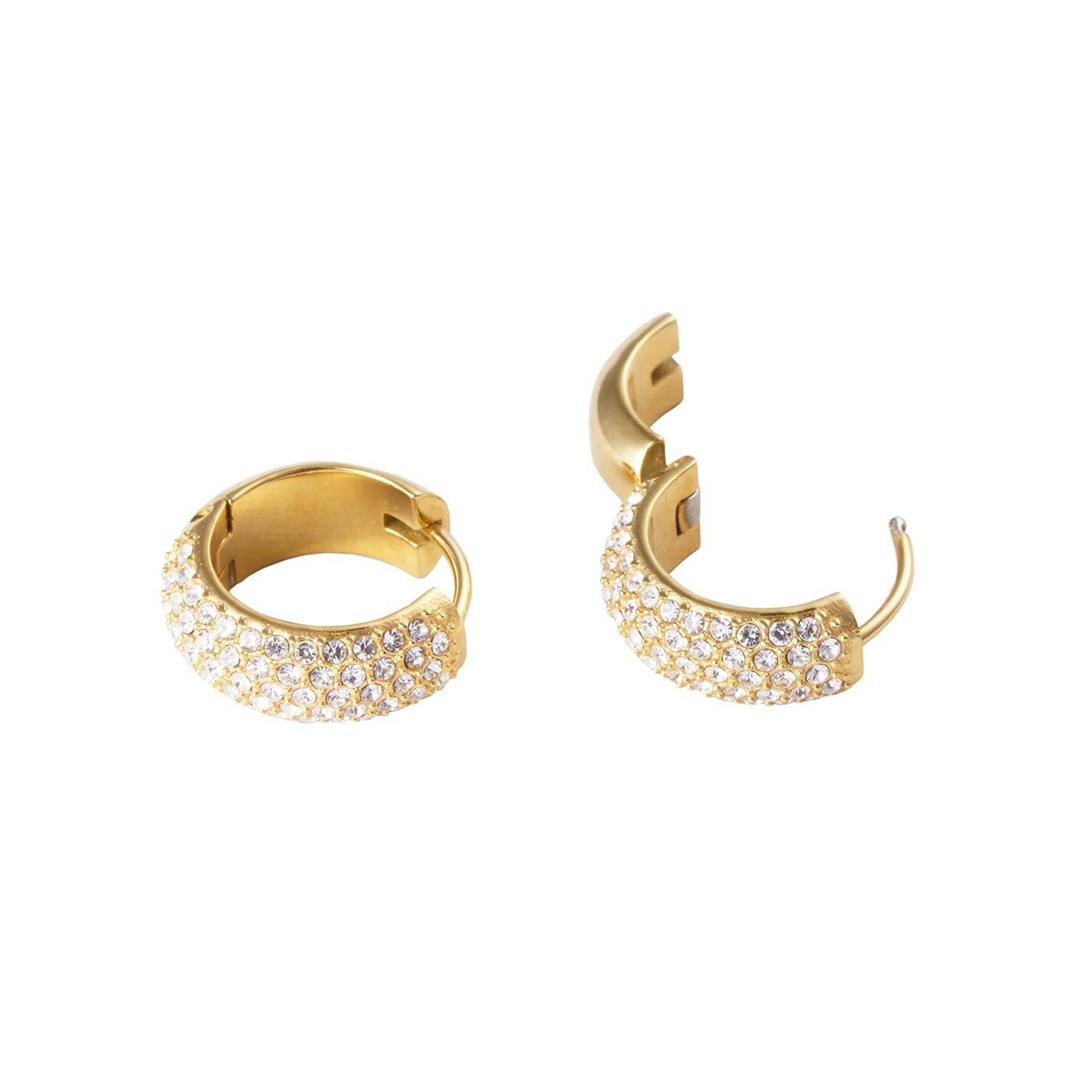 Amour Gold Hoops Medium