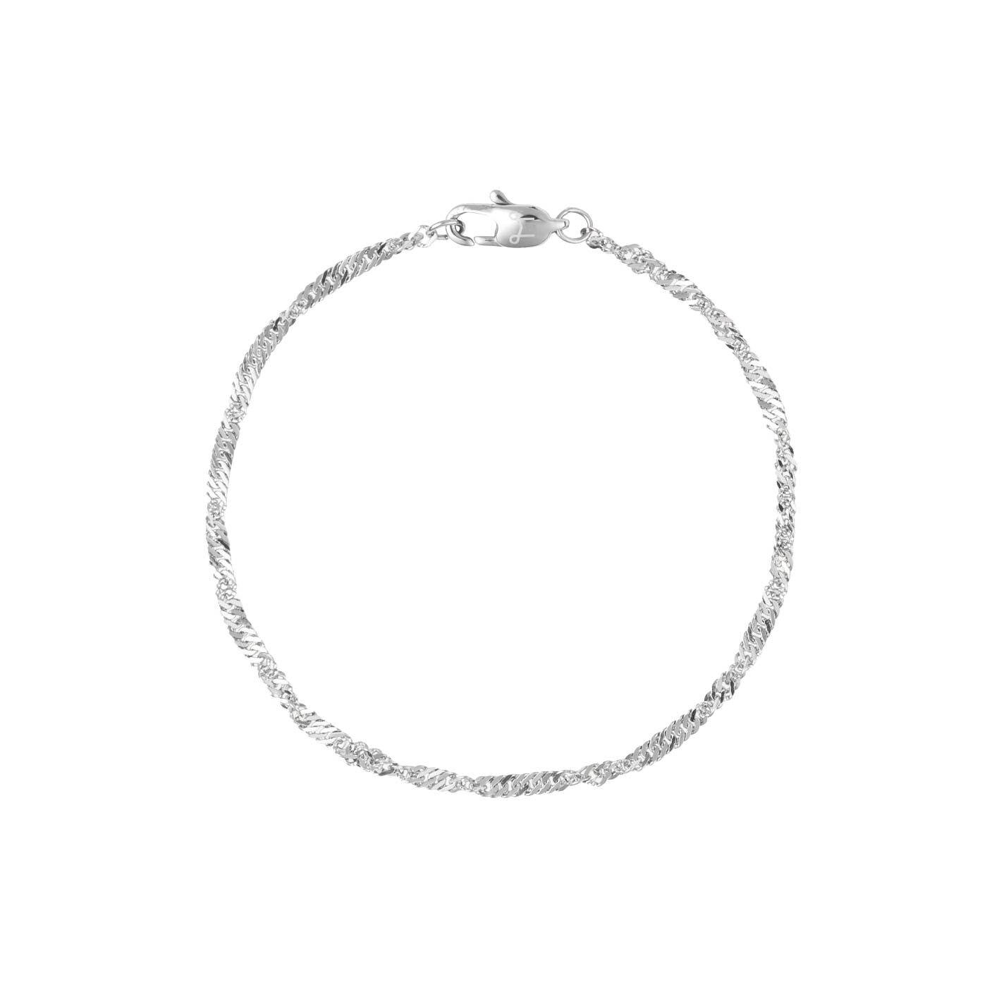 Twirl bracelet silver medium