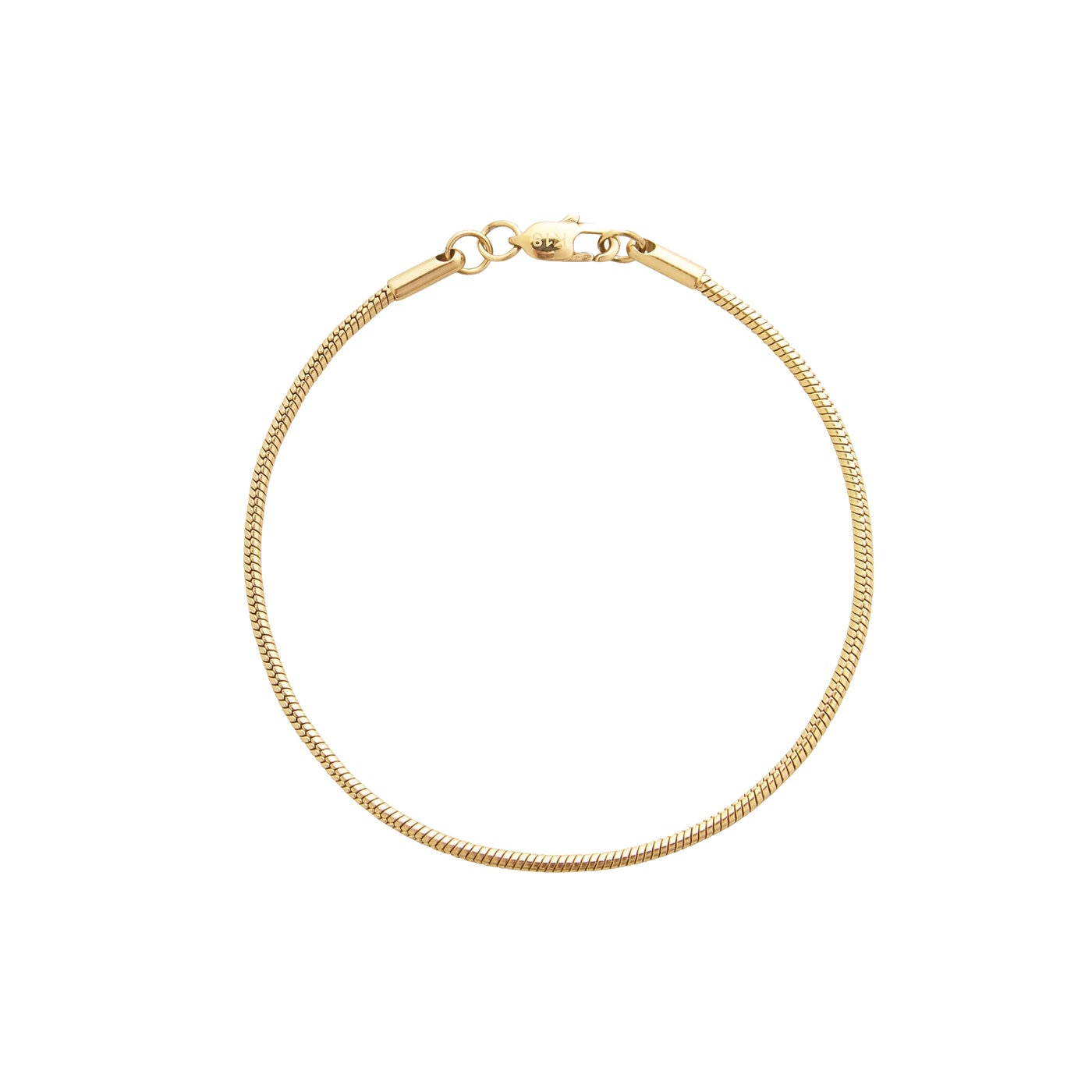 Snake chain bracelet gold medium
