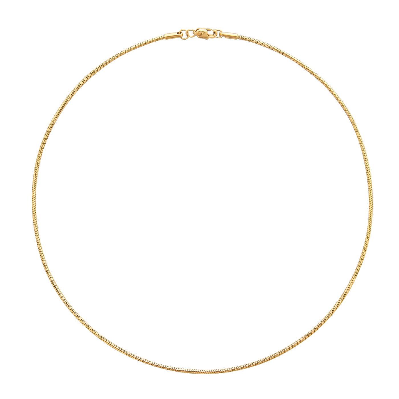 Snake chain necklace gold
