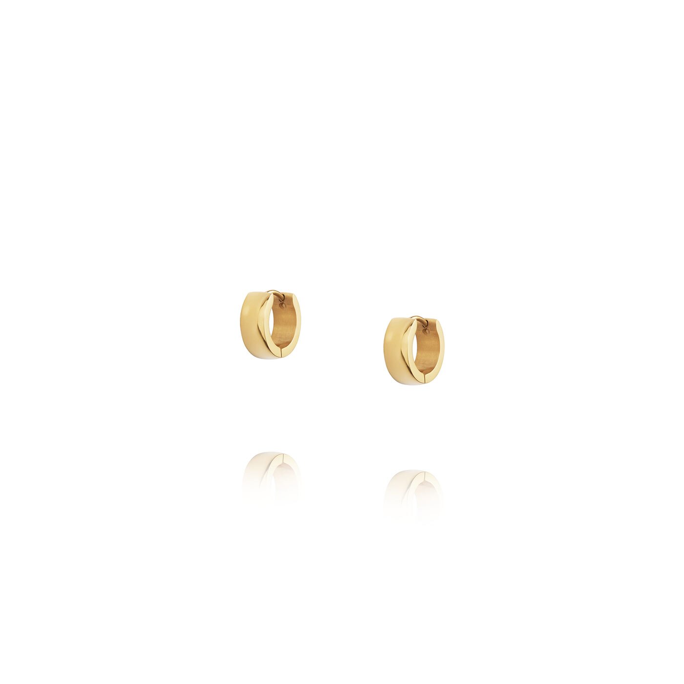 Chunky Gold Hoops Small