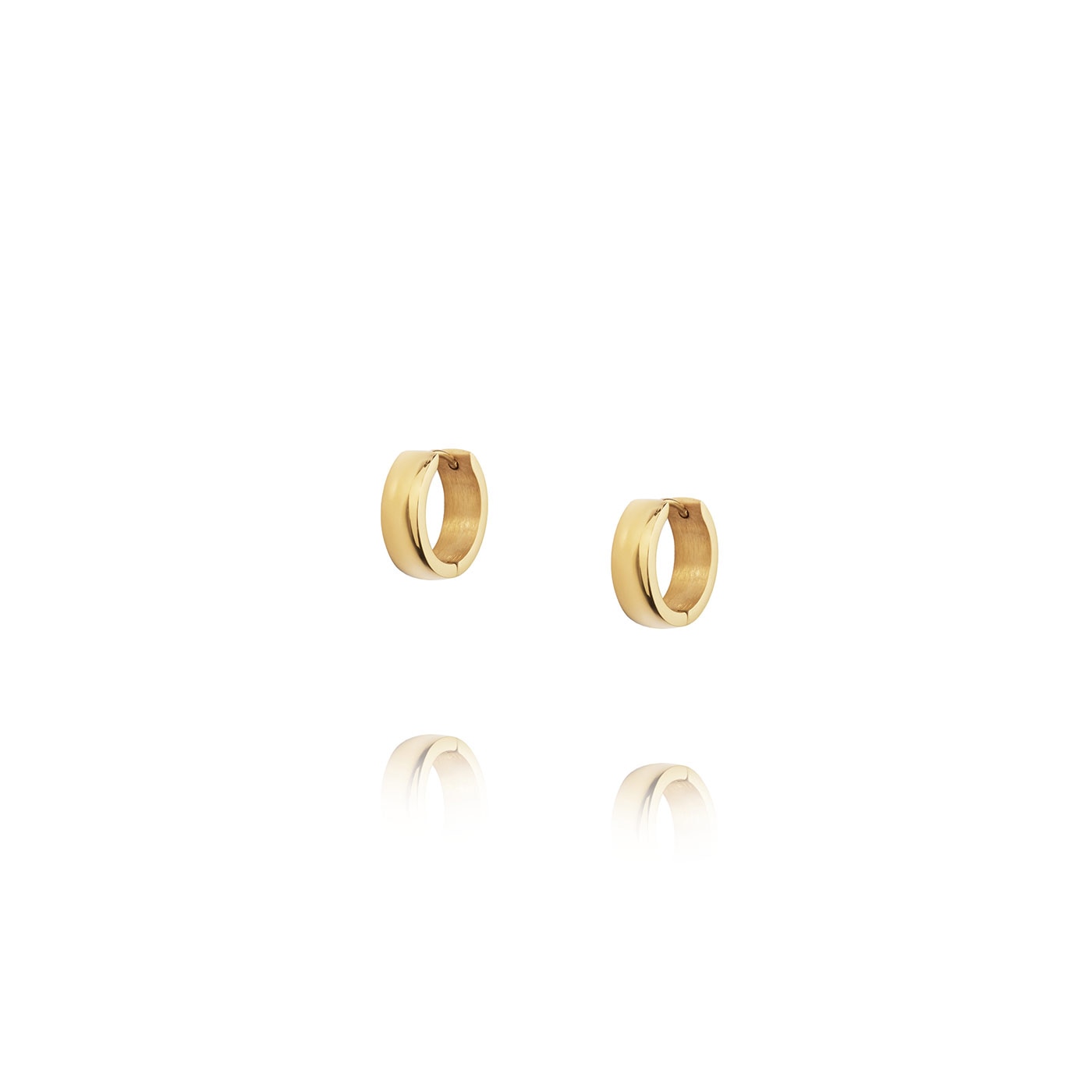 Chunky Gold Hoops Medium