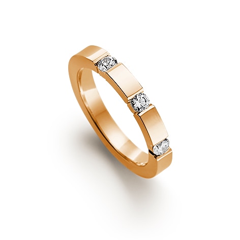 Moa 0,30 ct rött guld