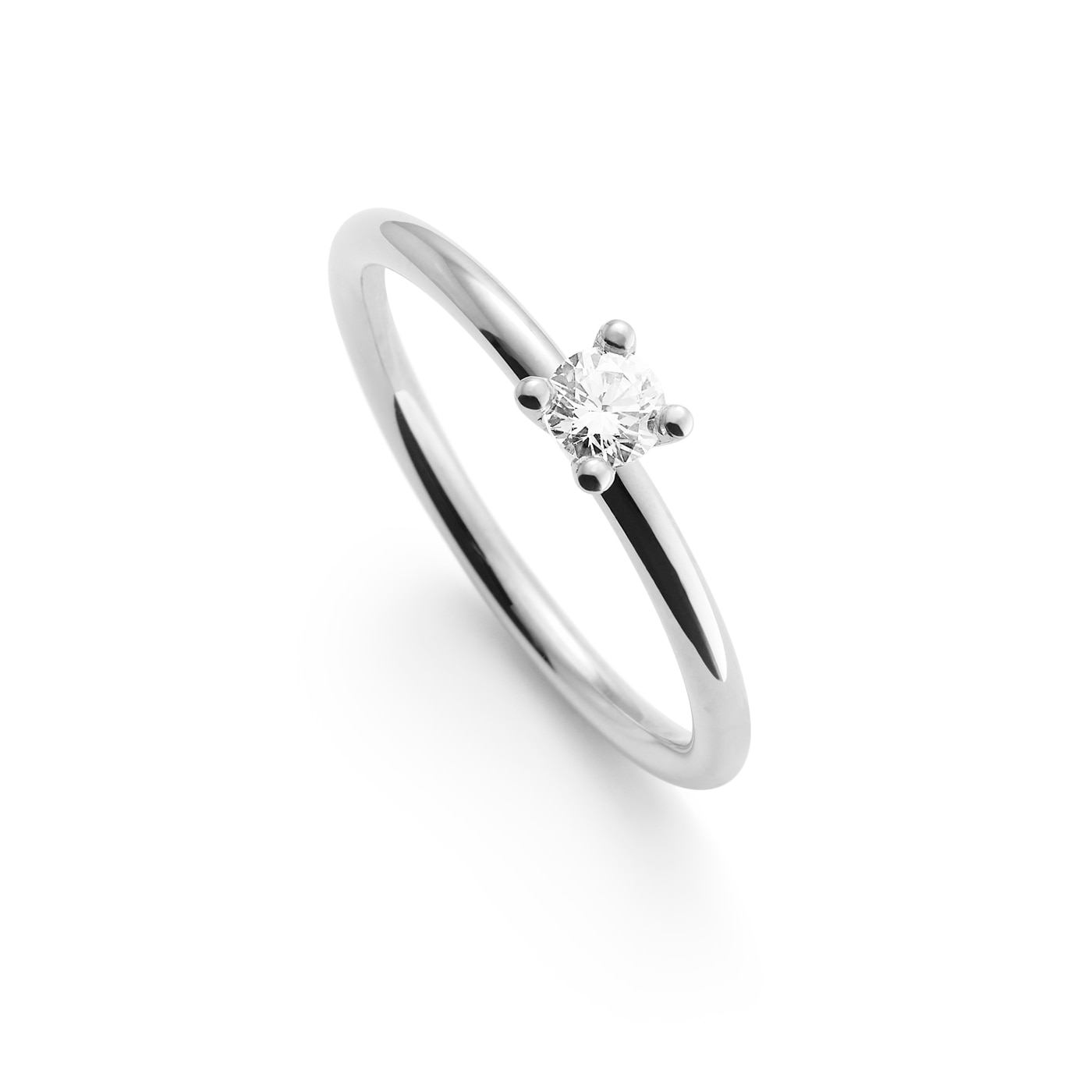 Melina 0,20 ct vitguld