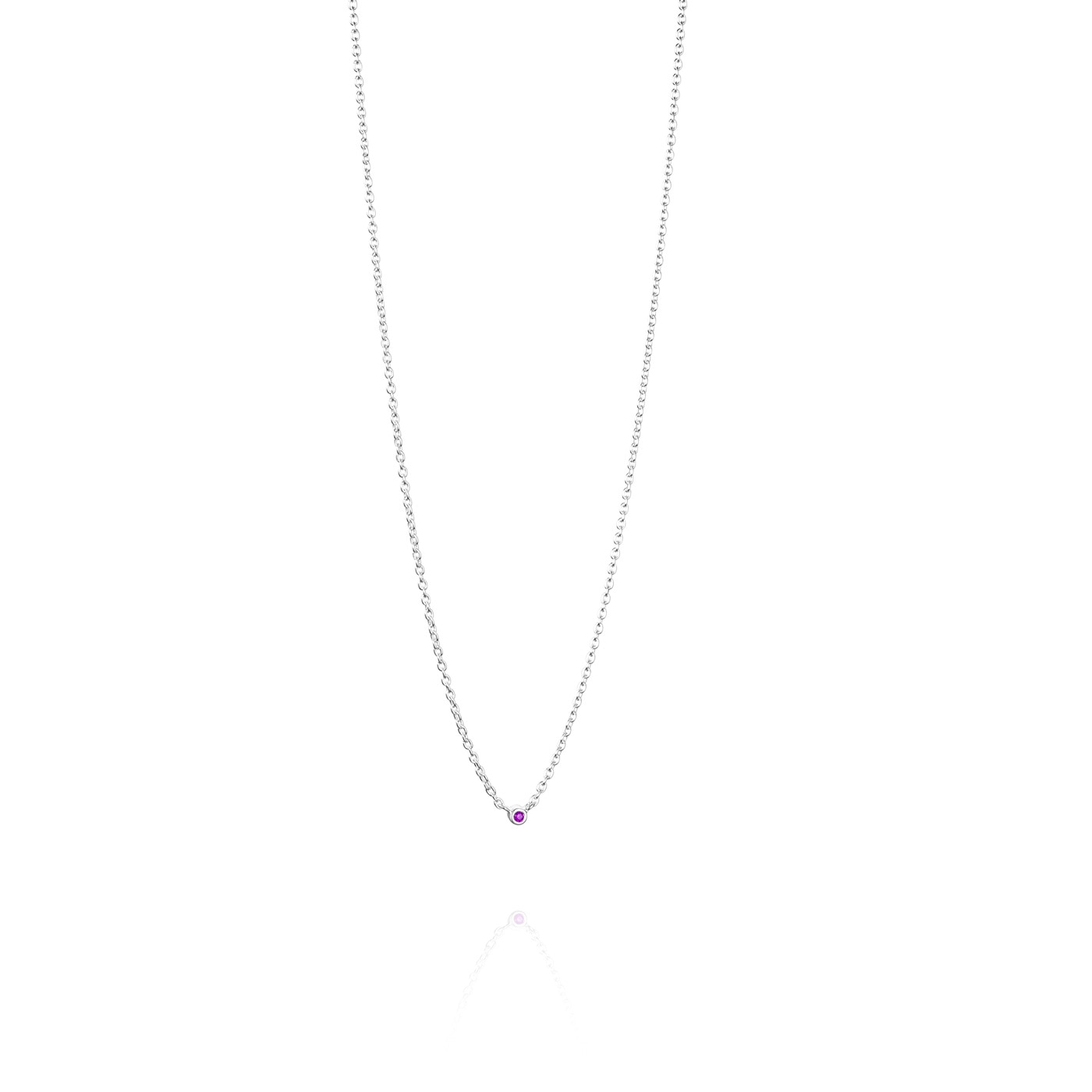 Micro Blink Necklace - Pink Sapphire