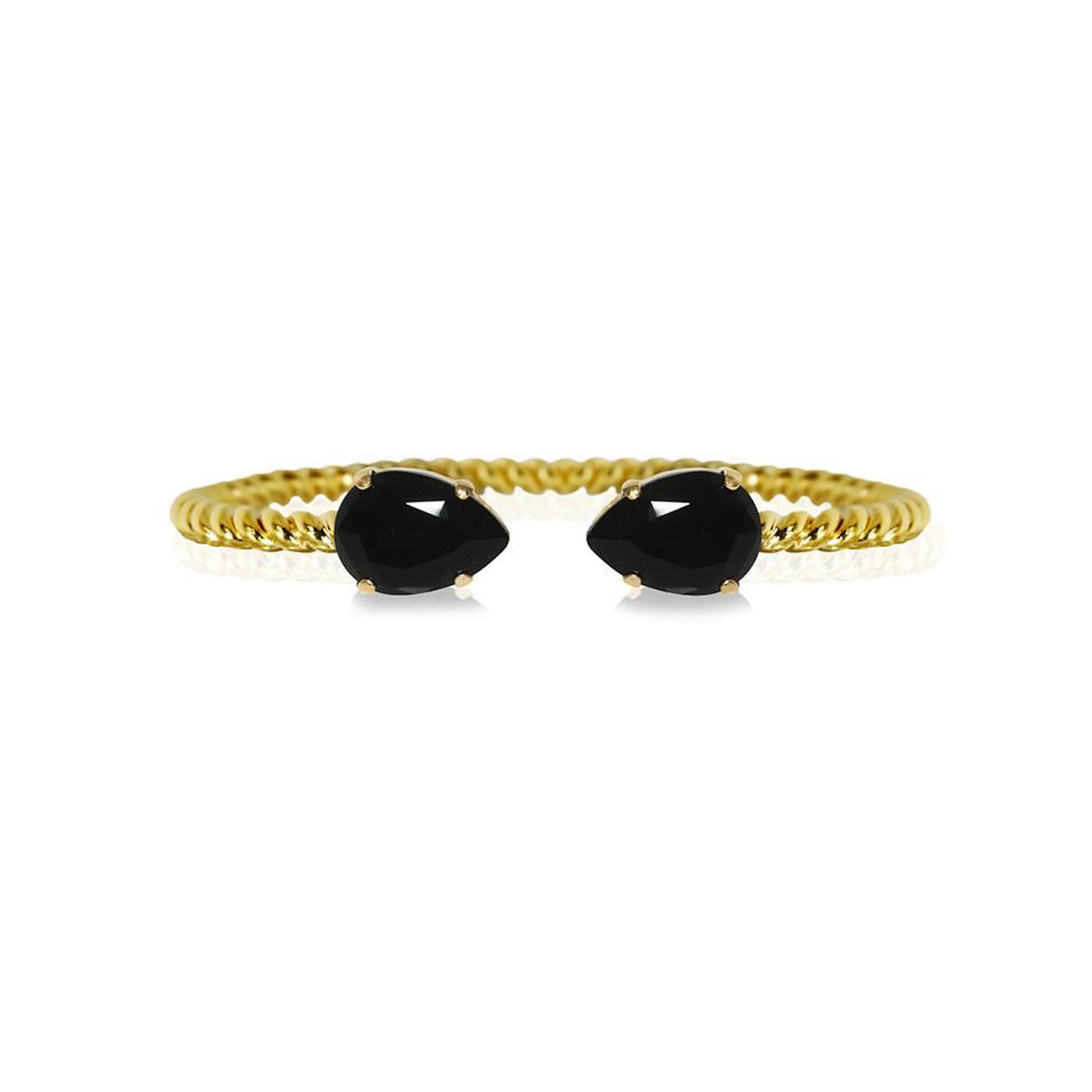Mini Drop Bracelet Gold Jet