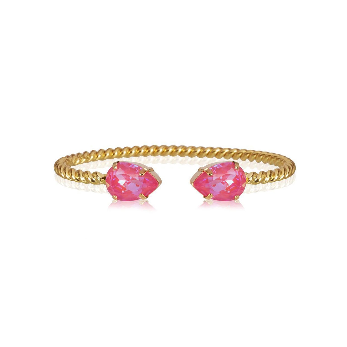 Mini Drop Bracelet Gold Lotus Pink Delite