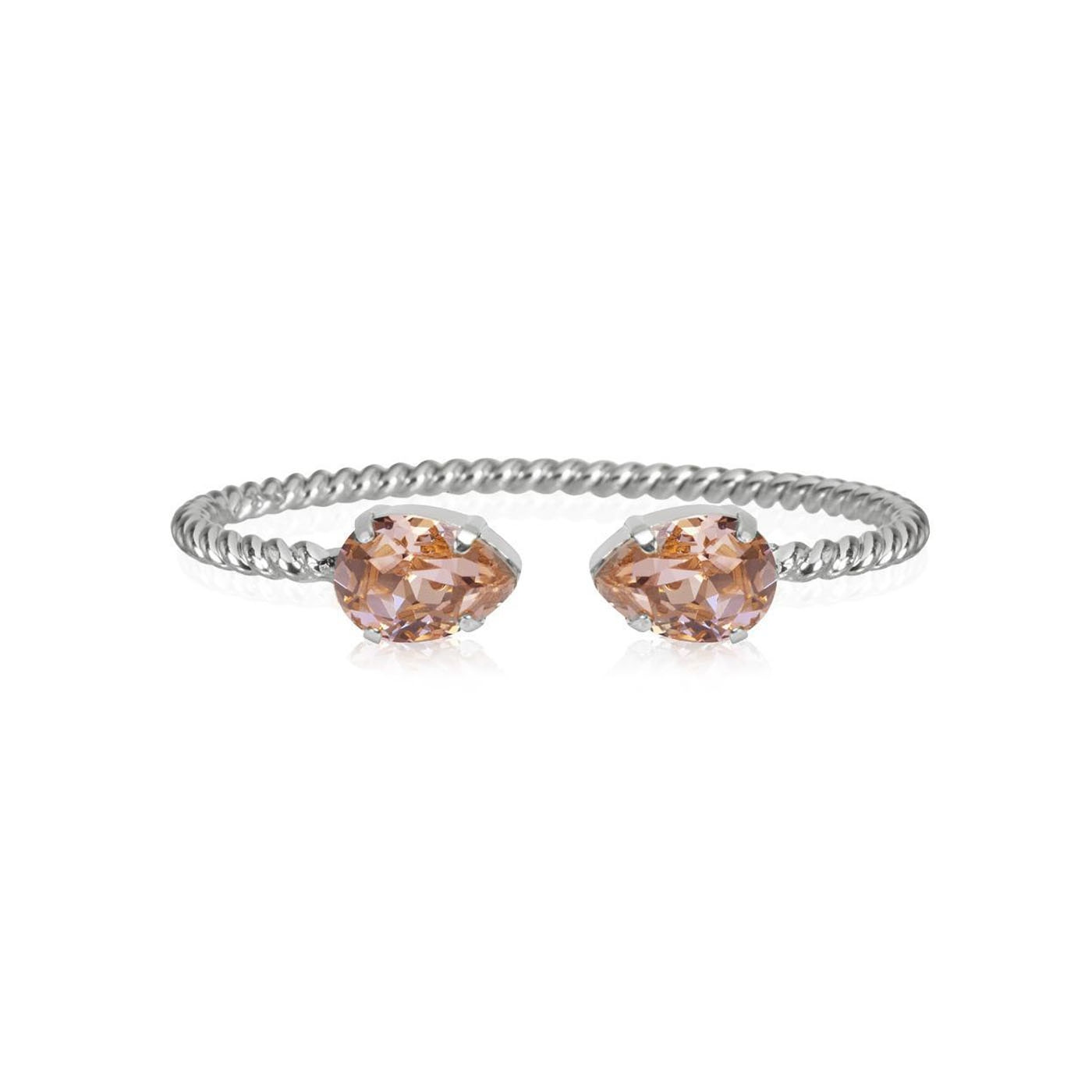 Mini Drop Bracelet Rhodium Vintage Rose